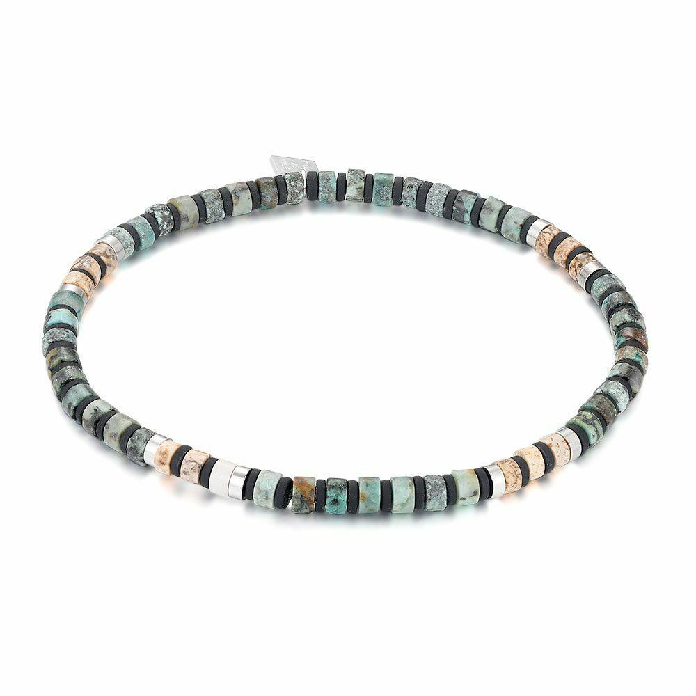 Bracelets | Stainless Steel Bracelet, Stones, Turquoise And Brown Bracelets Bracelets