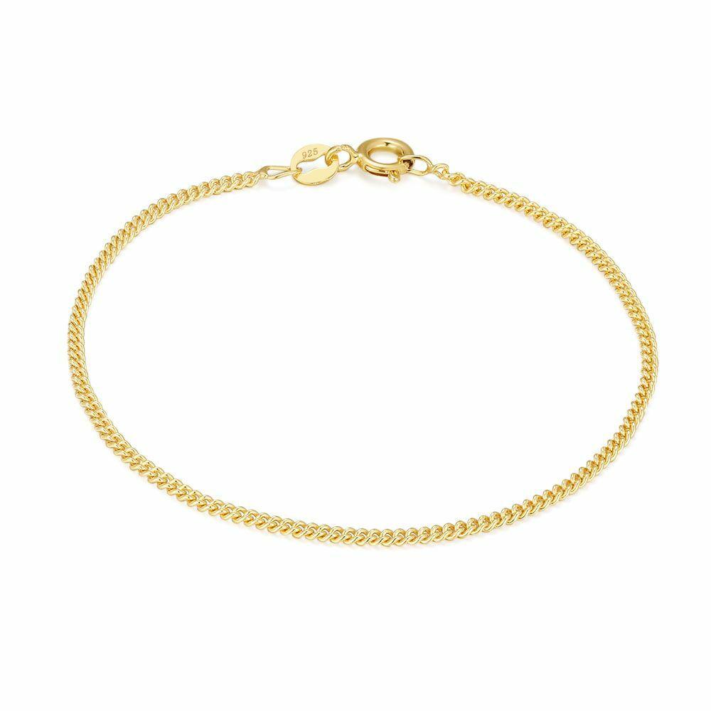 Chains | 18Ct Gold Plated Silver Bracelet, Gourmet Chains Chains