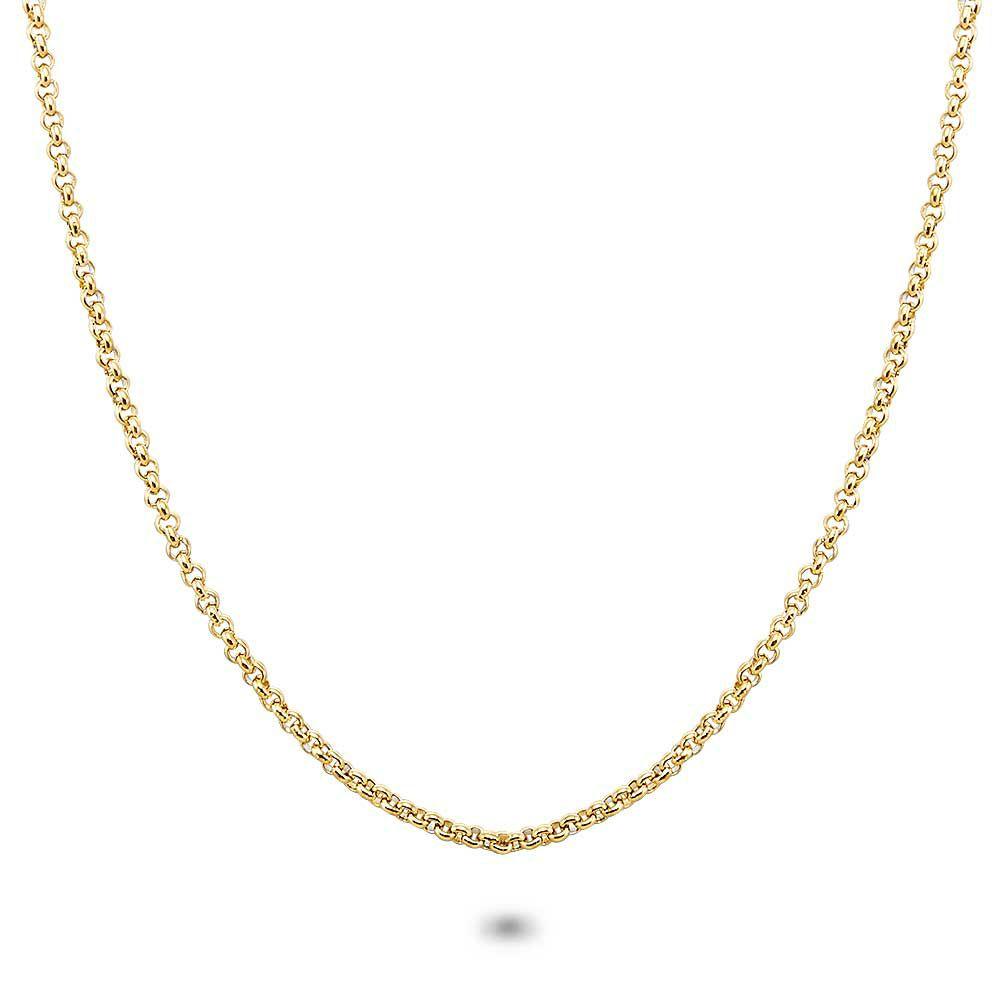 Chains | Gold Coloured Stainless Steel Necklace, Forcat Link 2 Mm Chains Chains