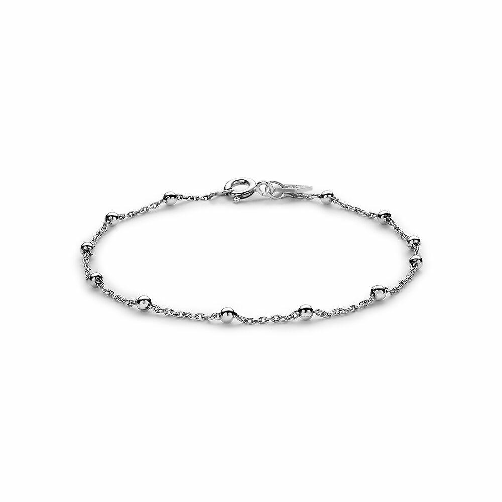 Chains | Silver Bracelet With Small Beads Chains Chains