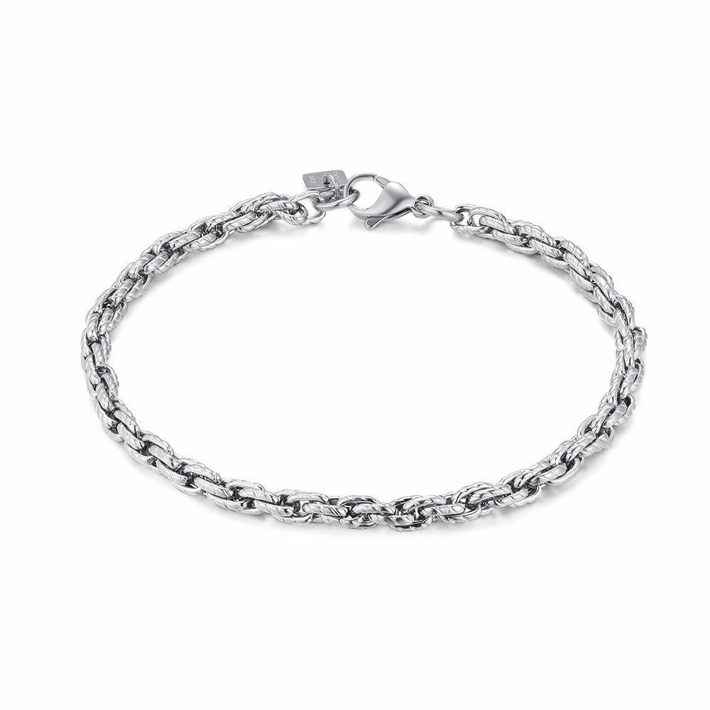 Chains | Stainless Steel Bracelet, Braided Link Chain 4,5 Mm Chains Chains