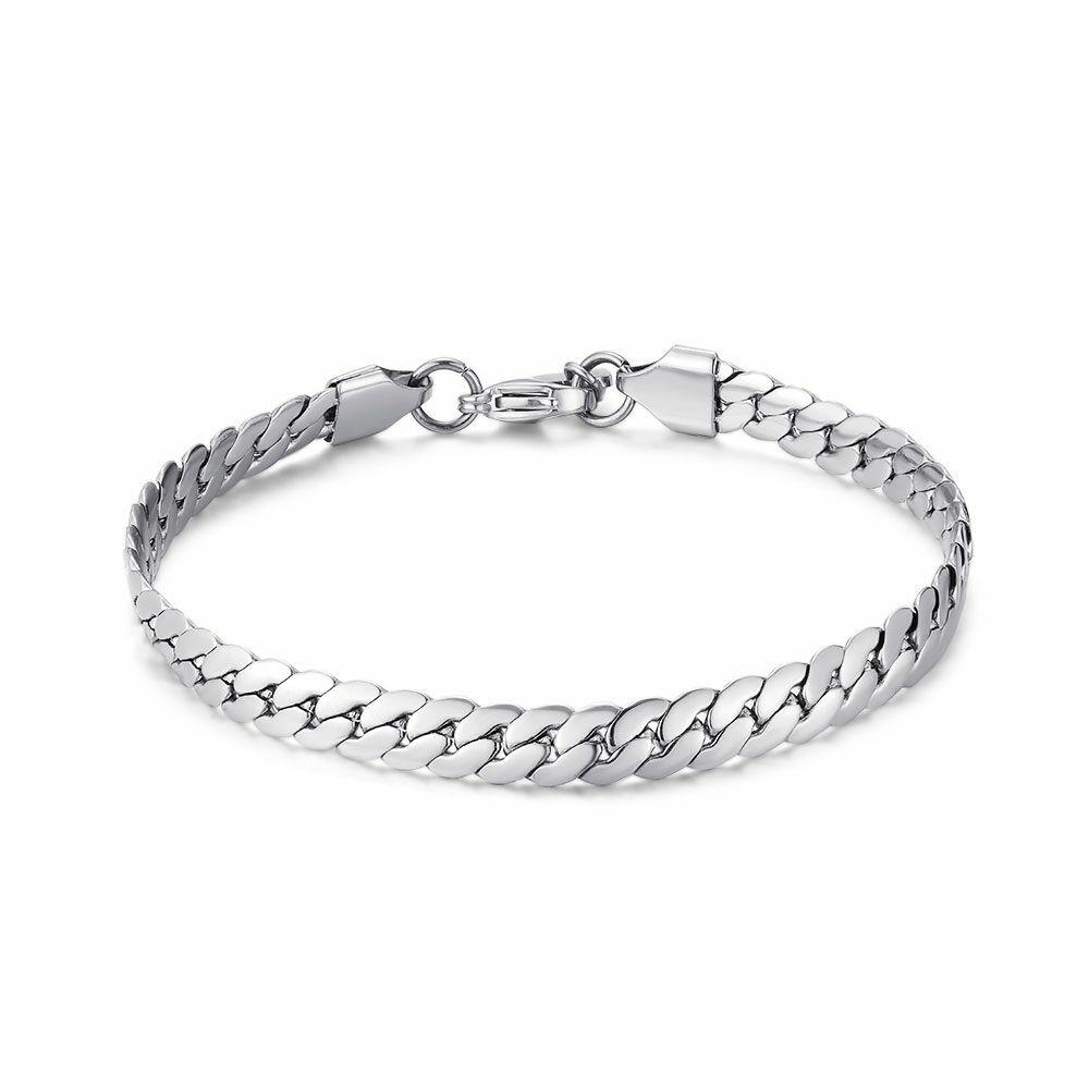 Chains | Stainless Steel Bracelet, Platte Gourmet Chains Chains