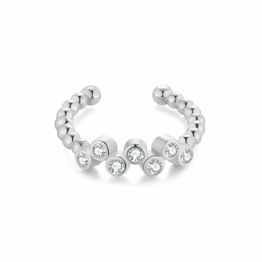 Earcuffs | Silver Earring Per Piece, Earcuff, Zirconia Earcuffs Earcuffs