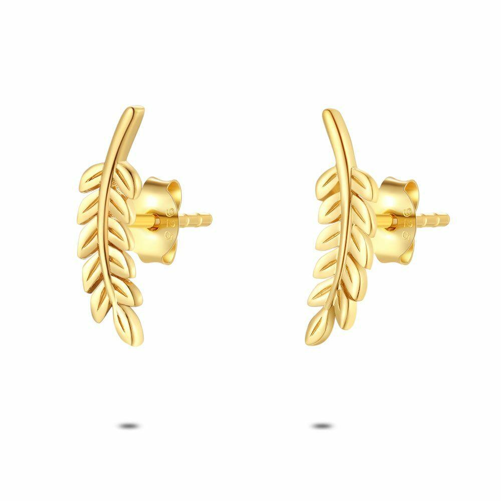 Earrings | 18Ct Gold Plated Silver Earrings, Branch Earrings Earrings