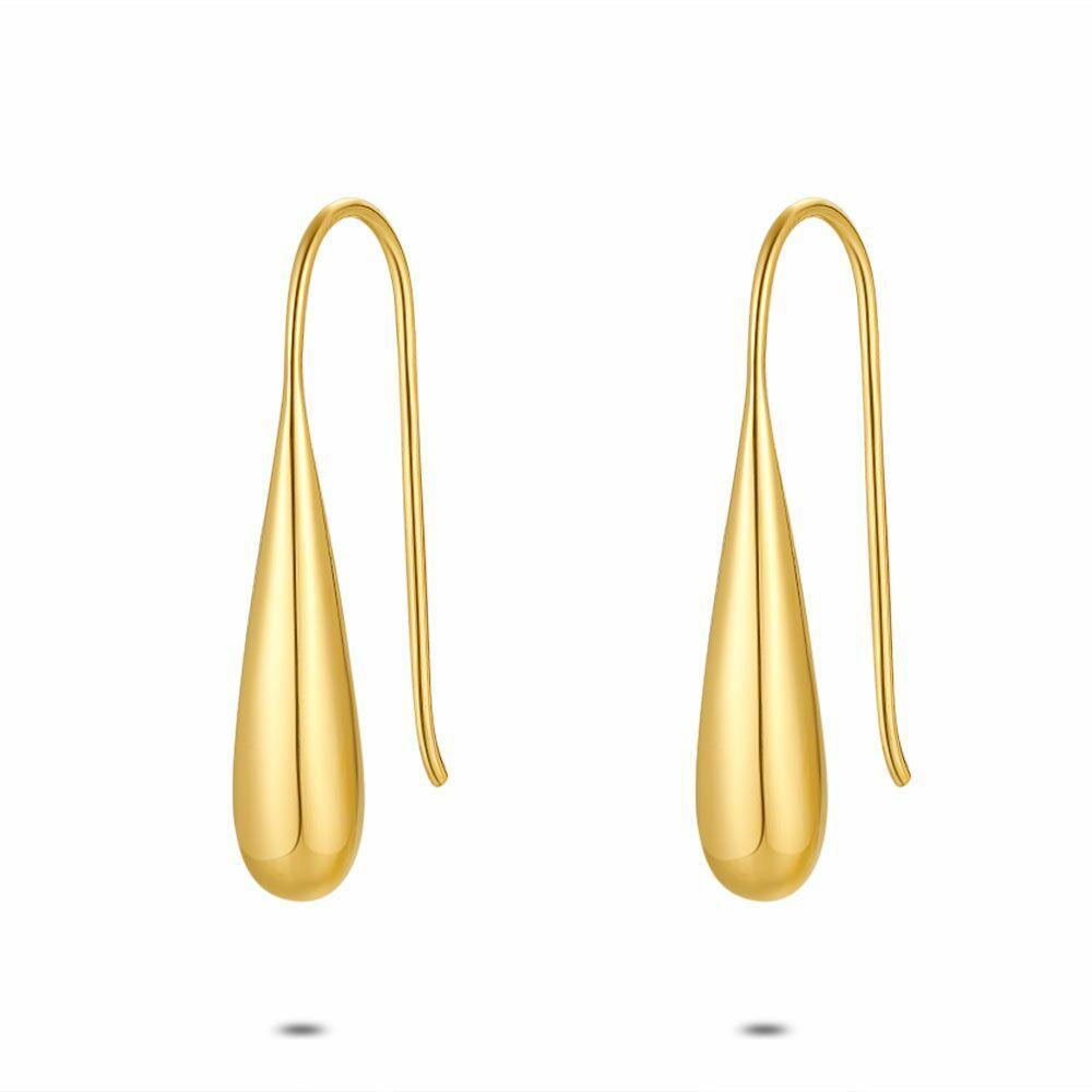 Earrings | 18Ct Gold Plated Silver Earrings, Drop Earrings Earrings