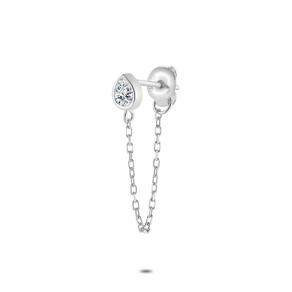 Earrings | Silver Earring Per Piece, Zirconia Drop Earrings Earrings