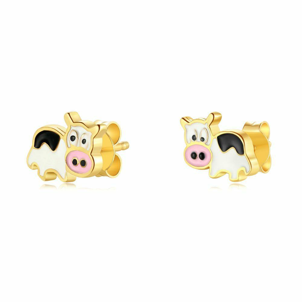 Earrings | Silver Earrings, Gold Tone, Cow Earrings Earrings