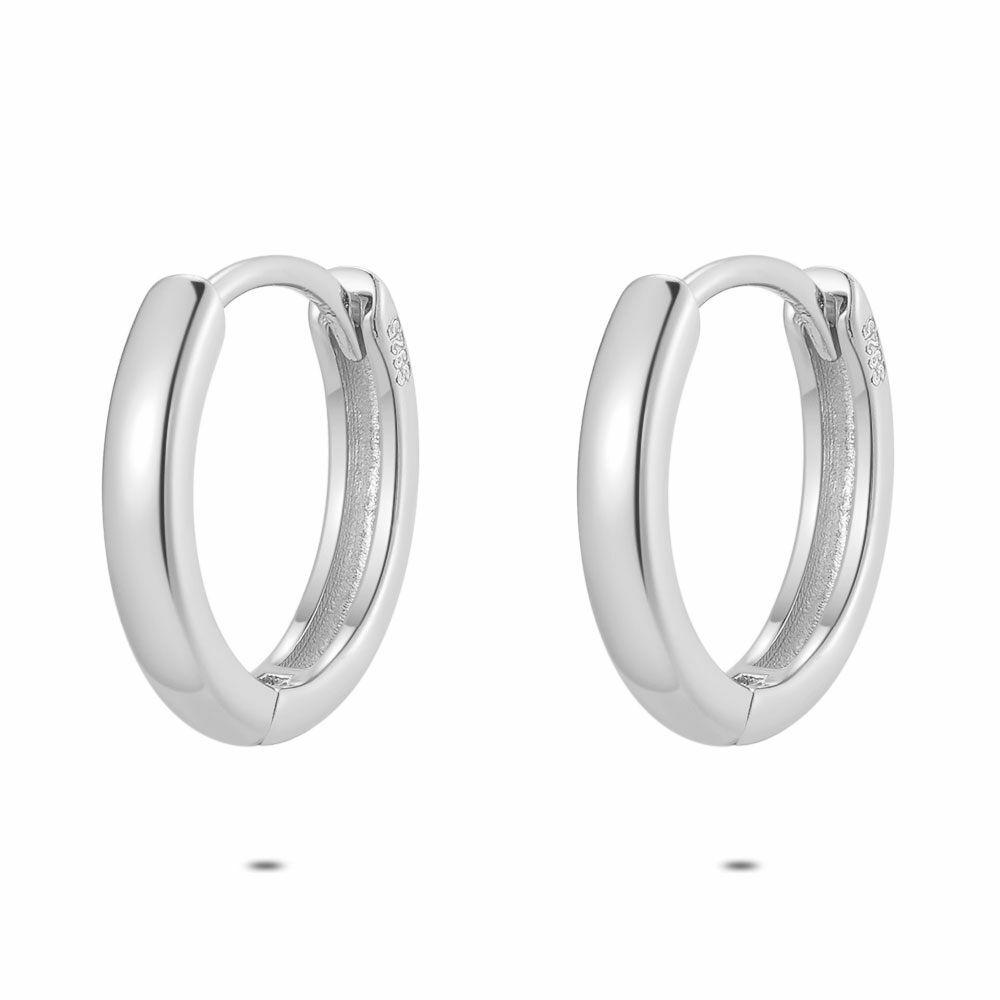 Earrings | Silver Earrings, Hoop 13 Mm Earrings Earrings