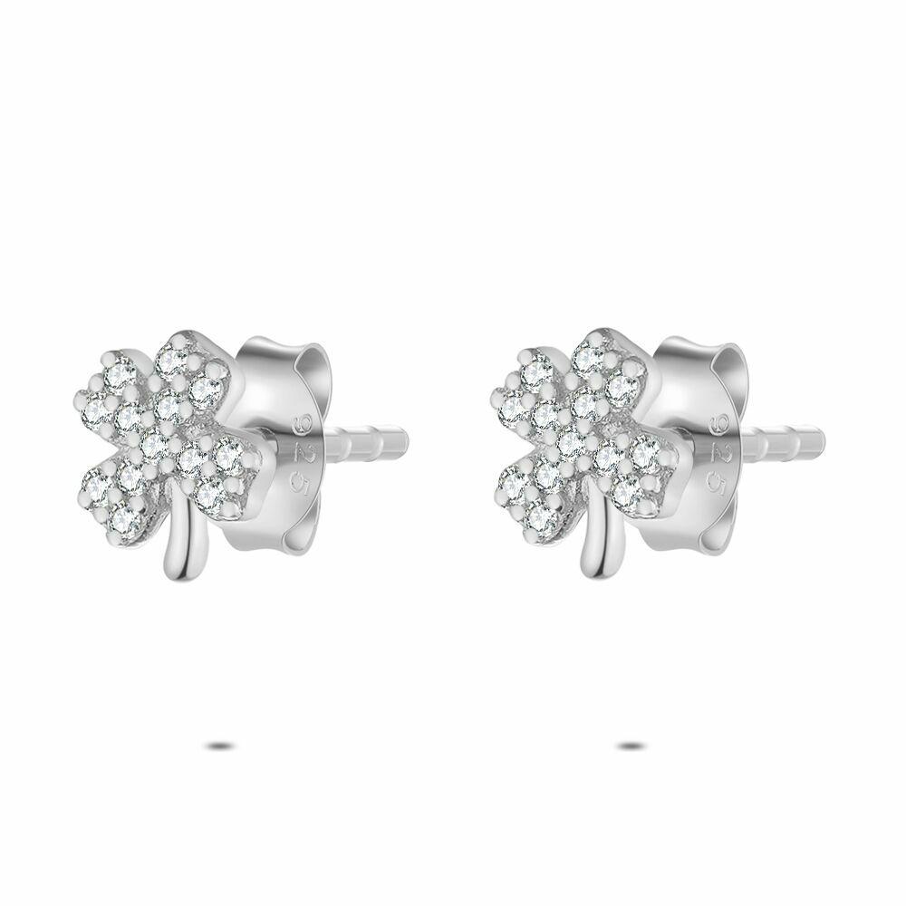 Earrings | Silver Earrings, Small Clover Earrings Earrings