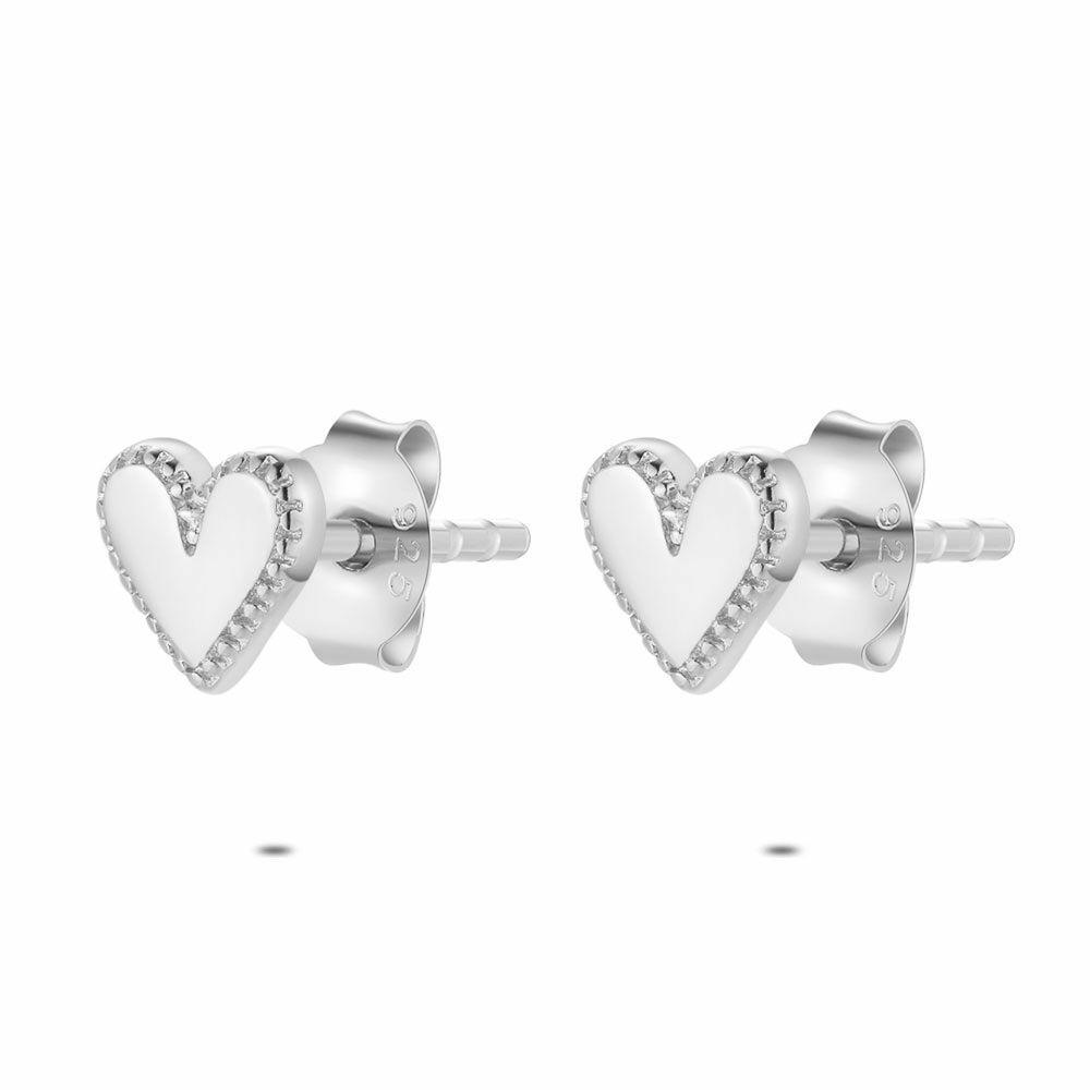 Earrings | Silver Earrings, Small Heart Earrings Earrings