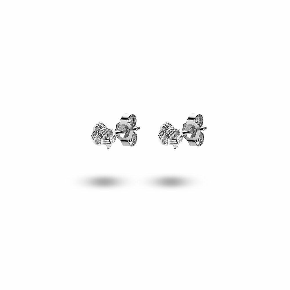 Earrings | Silver Earrings, Small Knot Earrings Earrings