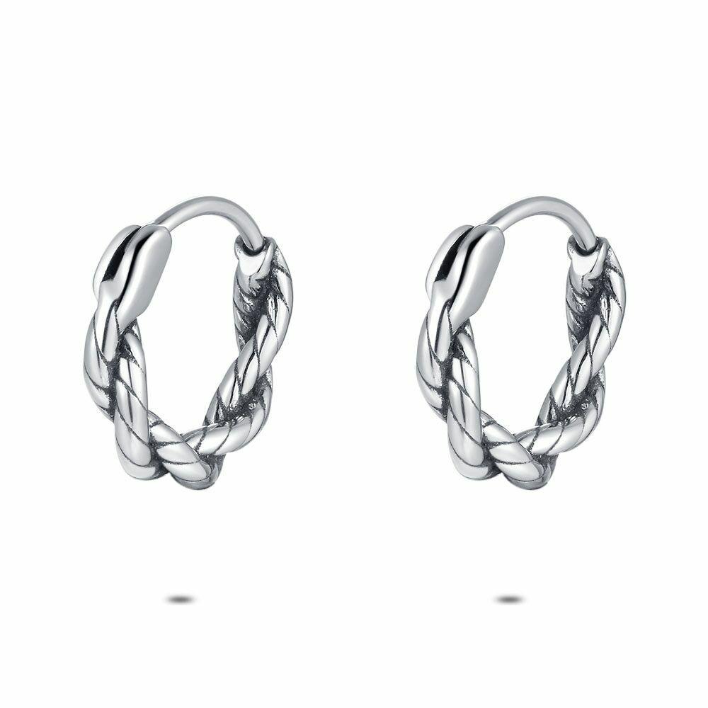 Earrings | Stainless Steel Earrings, Braided Hoop Earring Earrings Earrings