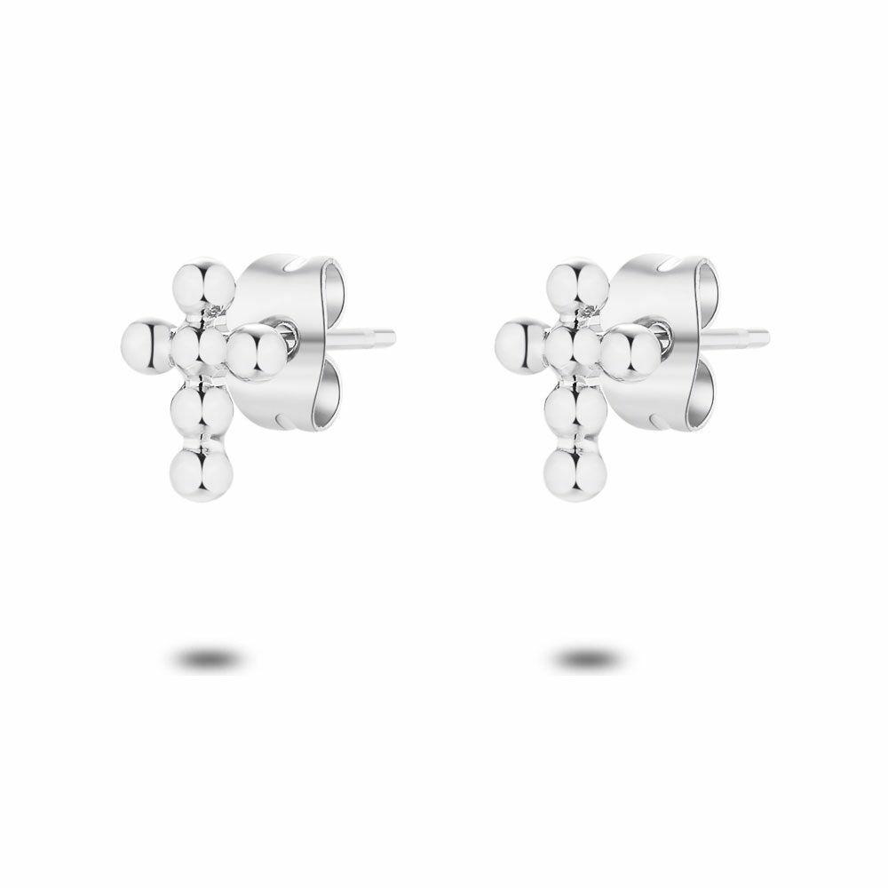 Earrings | Stainless Steel Earrings, Cross, Dots Earrings Earrings