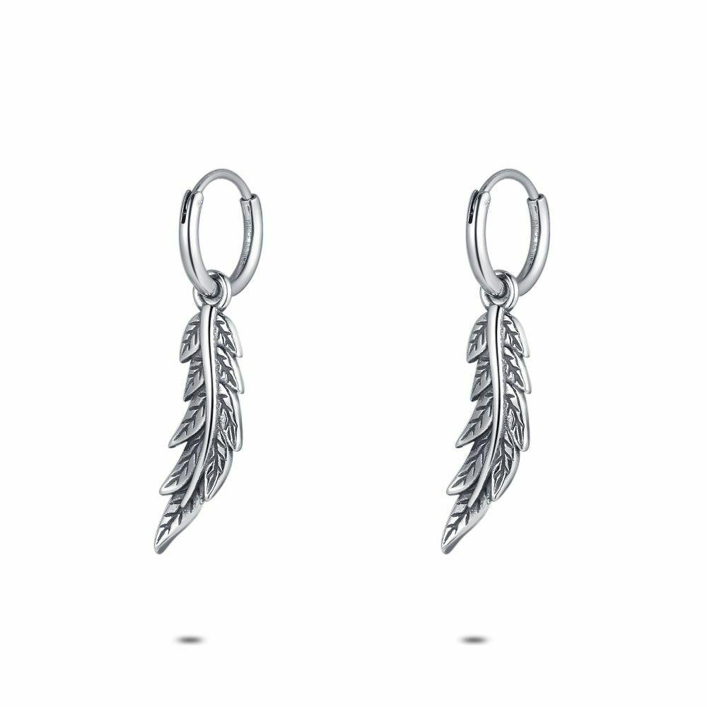 Earrings | Stainless Steel Earrings, Feather Earrings Earrings