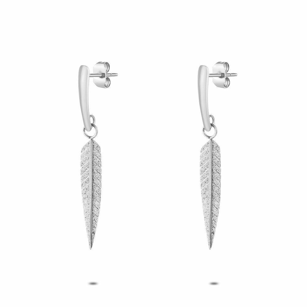 Earrings | Stainless Steel Earrings, Feather Earrings Earrings