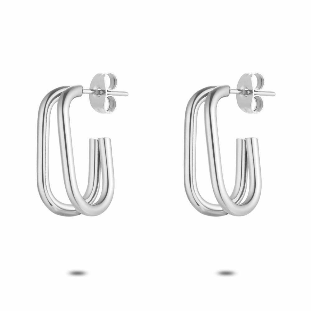 Earrings | Stainless Steel Earrings, Oval Hoop Earring Earrings Earrings