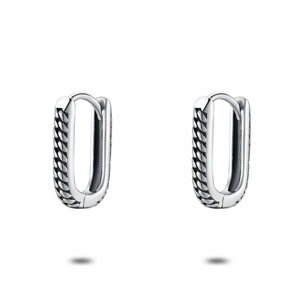 Earrings | Stainless Steel Earrings, Rectangular Hoop Earring Earrings Earrings