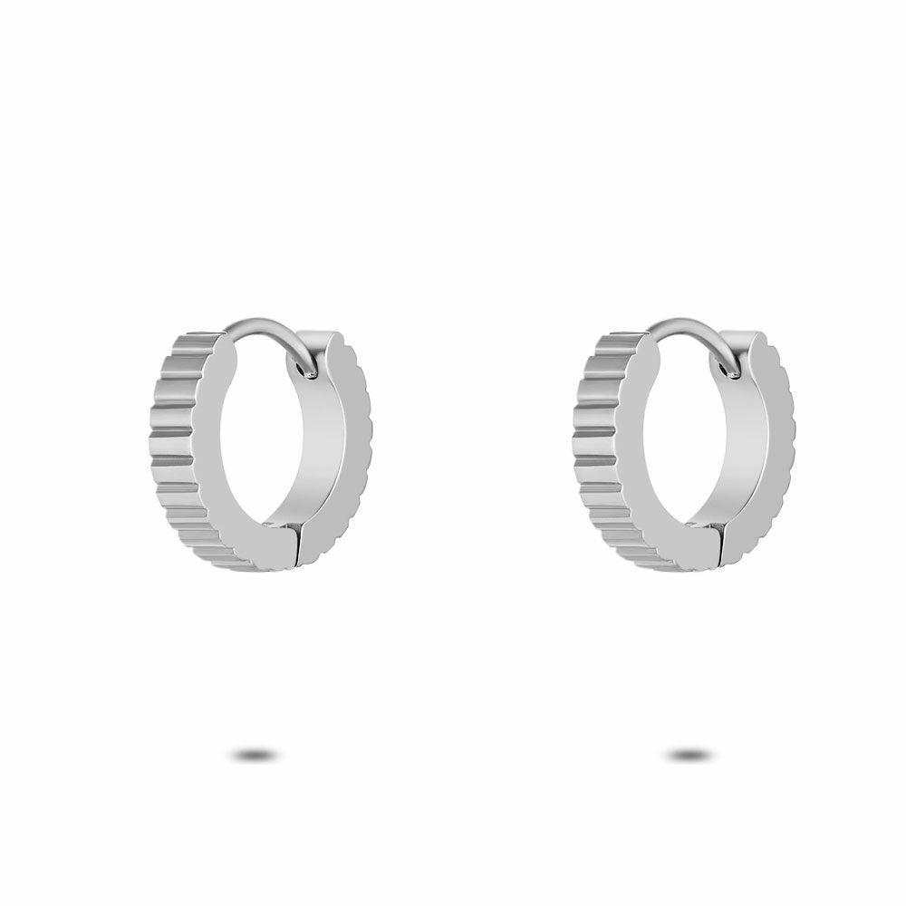 Earrings | Stainless Steel Earrings, Striped Hoop Earring Earrings Earrings