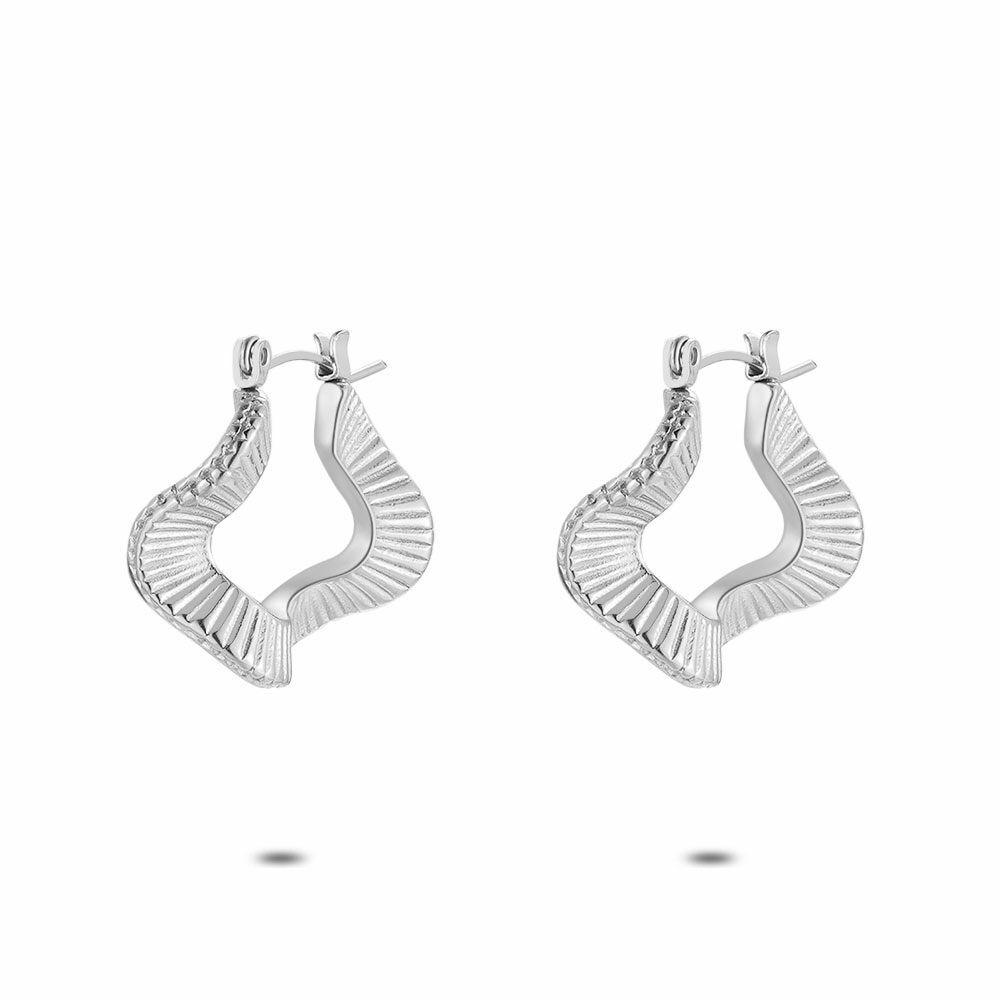 Earrings | Stainless Steel Earrings, Striped Hoop Earring Earrings Earrings