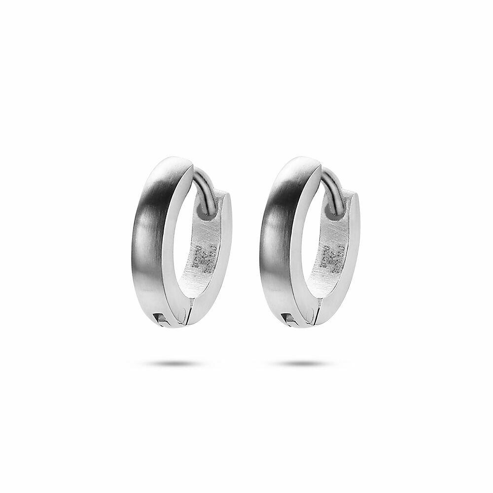 Earrings | Stainless Steel Hoop Earrings, Mat Earrings Earrings