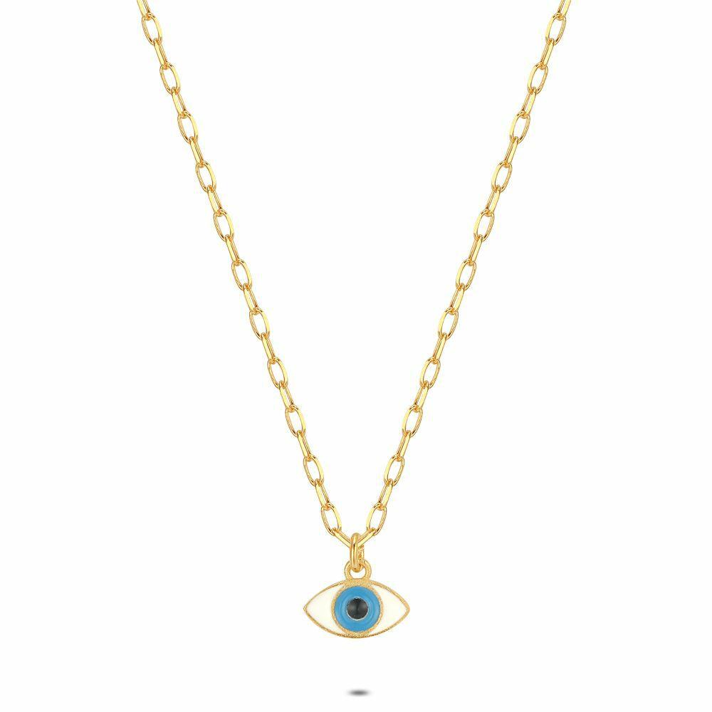 Necklaces | 18Ct Gold Plated Silver Necklace, Eye Necklaces Necklaces