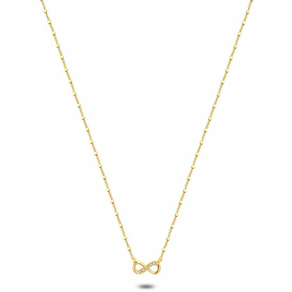 Necklaces | 18Ct Gold Plated Silver Necklace, Infinity, Stones Necklaces Necklaces