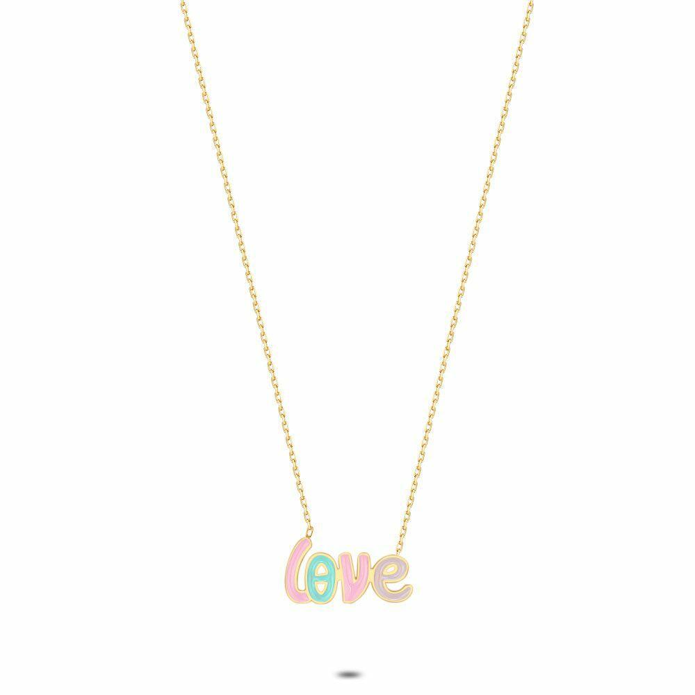 Necklaces | 18Ct Gold Plated Silver Necklace, Love In Colour Necklaces Necklaces