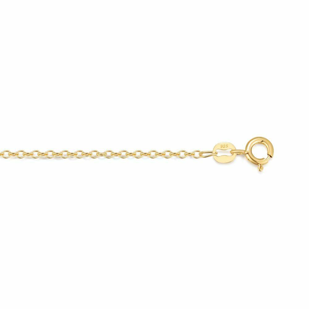 Necklaces | 18Ct Gold Plated Silver Necklace, Oval Links Necklaces Necklaces