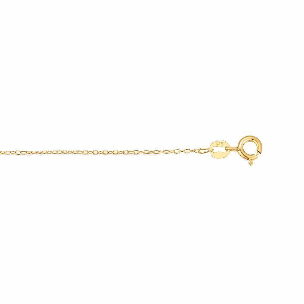 Necklaces | 18Ct Gold Plated Silver Necklace, Oval Links Necklaces Necklaces