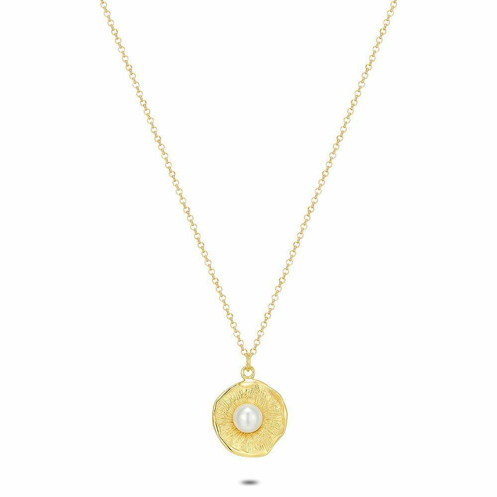 Necklaces | 18Ct Gold Plated Silver Necklace, Pearl Necklaces Necklaces