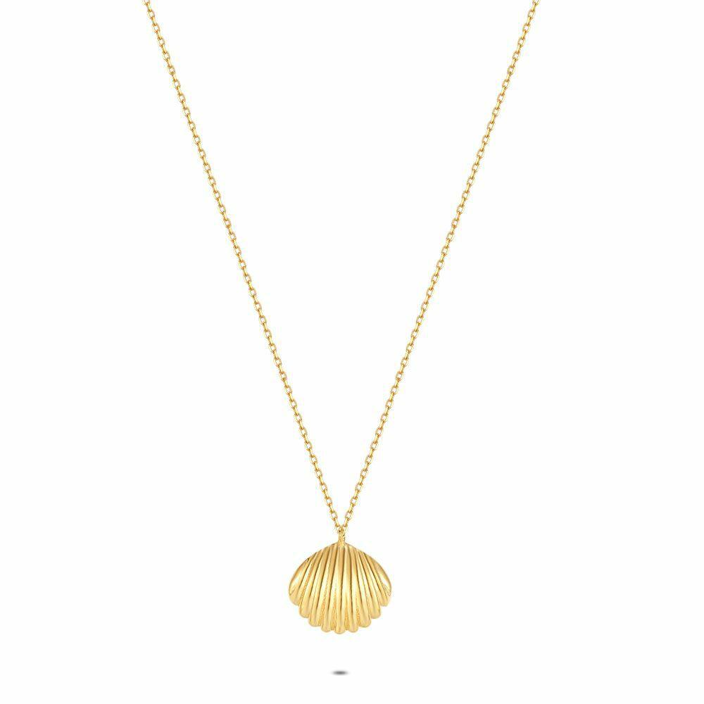 Necklaces | 18Ct Gold Plated Silver Necklace, Scallop Necklaces Necklaces