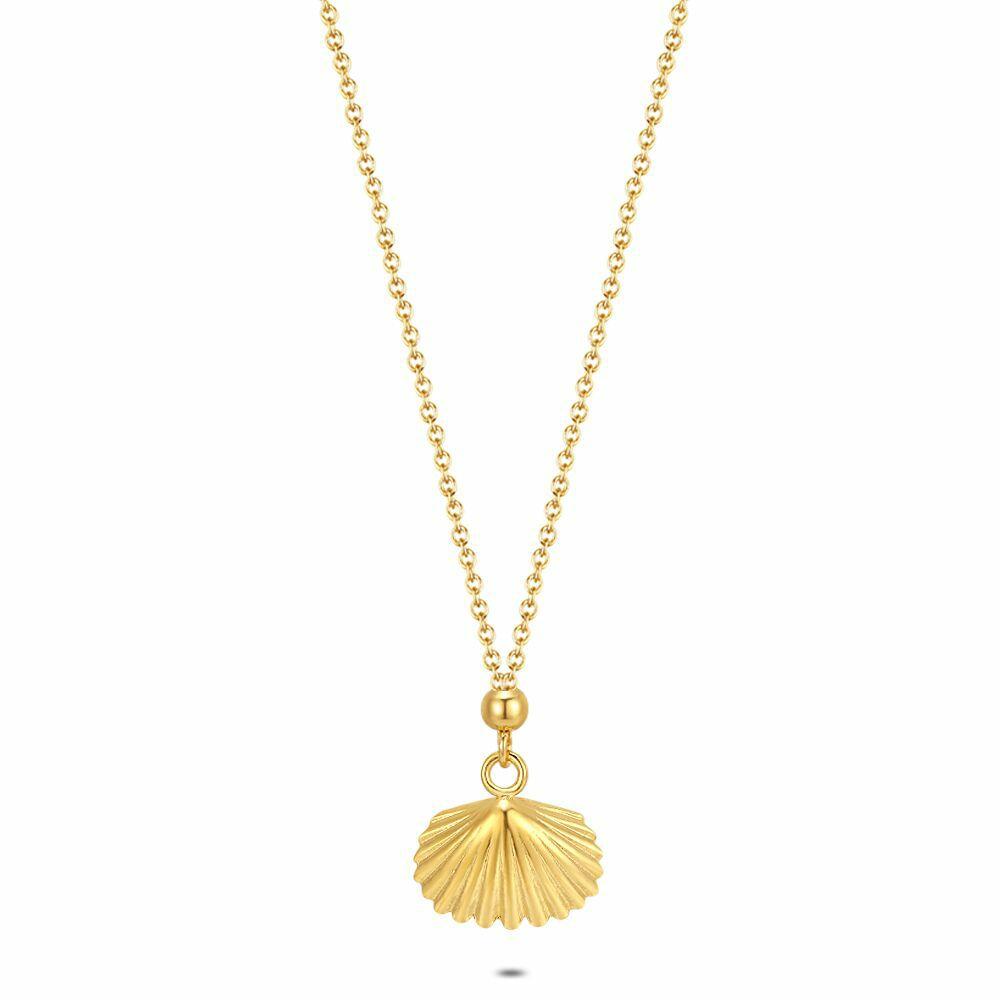 Necklaces | 18Ct Gold Plated Silver Necklace, Scallop Necklaces Necklaces