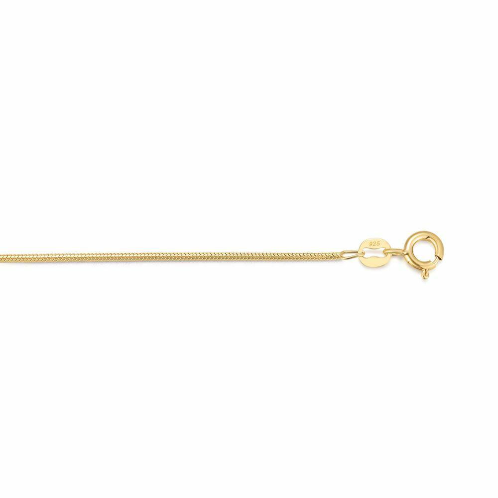 Necklaces | 18Ct Gold Plated Silver Necklace, Snake Chain Chains Chains