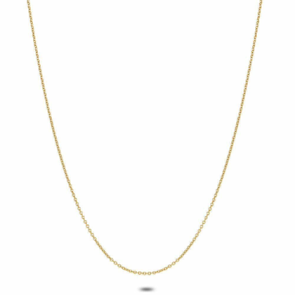 Necklaces | 18Ct Gold Plated Silver Necklace, Tiny Links Necklaces Necklaces