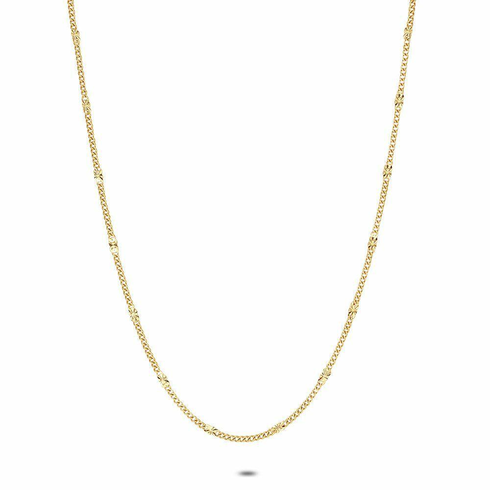 Necklaces | Gold Coloured Stainless Steel Necklace, Gourmet Chain Necklaces Necklaces