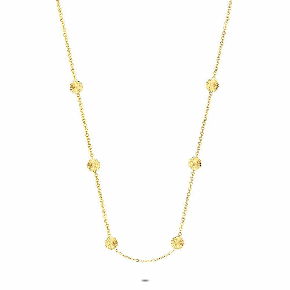 Necklaces | Gold Coloured Stainless Steel Necklace, Little Rounds Necklaces Necklaces