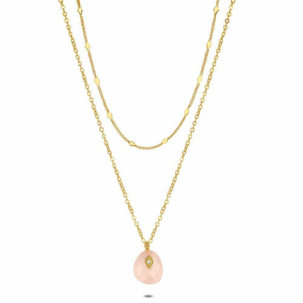 Necklaces | High Fashion Necklace, Pink Quartz Necklaces Necklaces