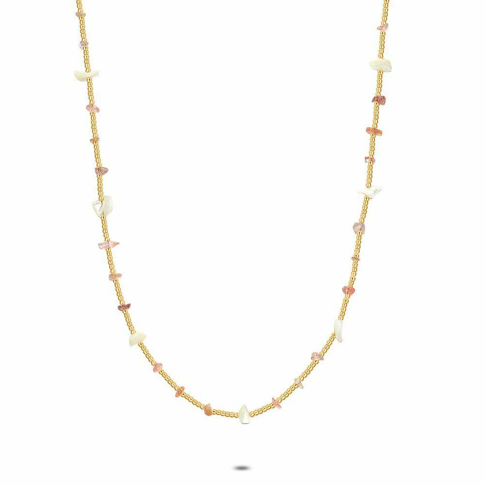 Necklaces | High Fashion Necklace, Pink Semi-Precious Stones Necklaces Necklaces