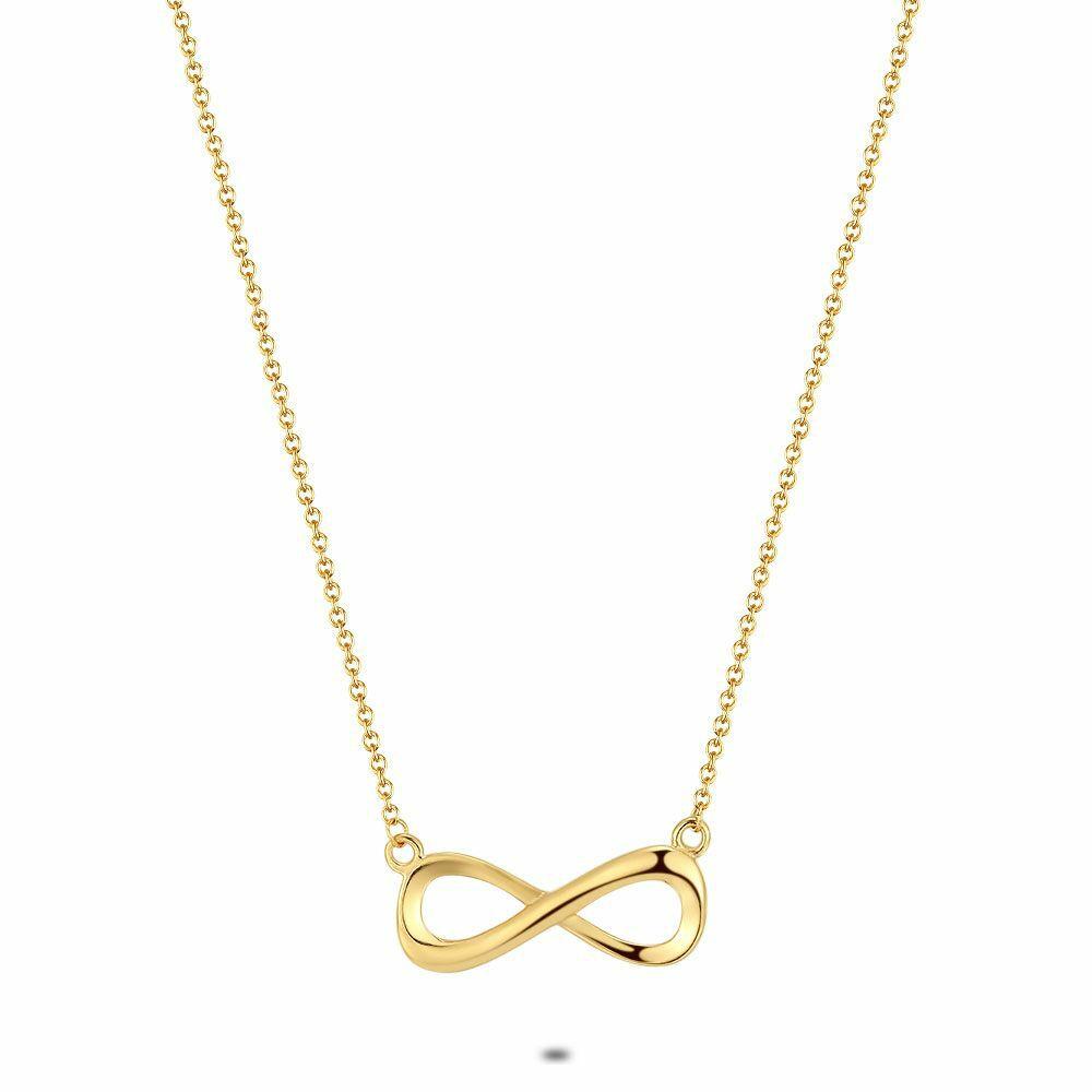 Necklaces | Necklace In Gold-Tone Stainless Steel, Infinity Necklaces Necklaces