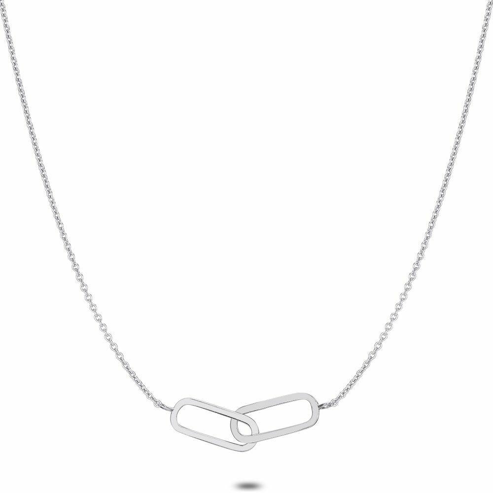 Necklaces | Silver Necklace, 2 Oval Links Necklaces Necklaces