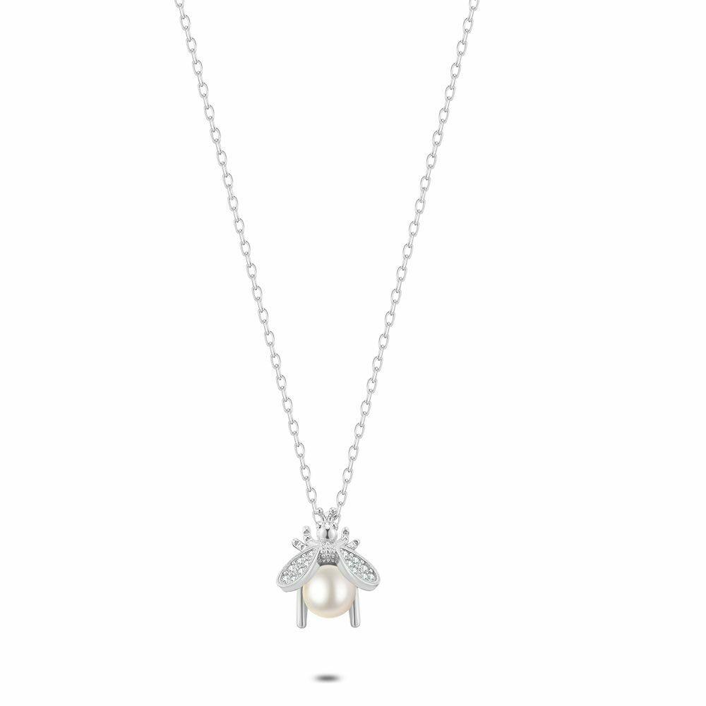 Necklaces | Silver Necklace, Bee, Pearl Necklaces Necklaces