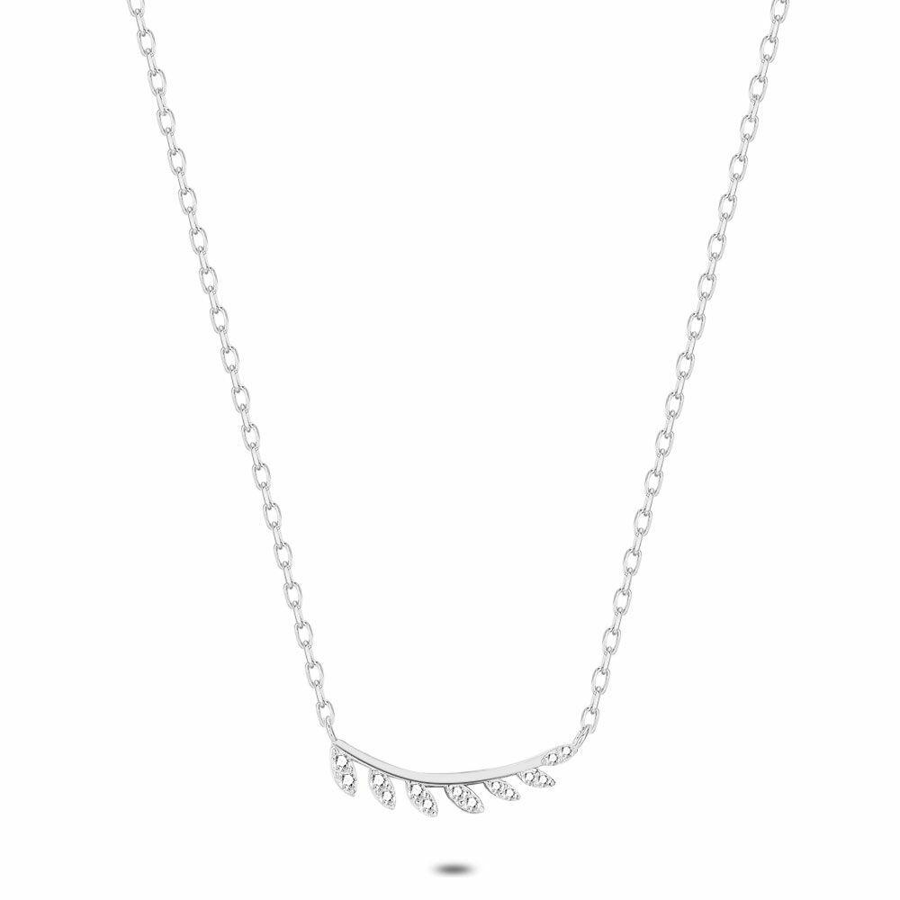 Necklaces | Silver Necklace, Branch, Zirconia Necklaces Necklaces