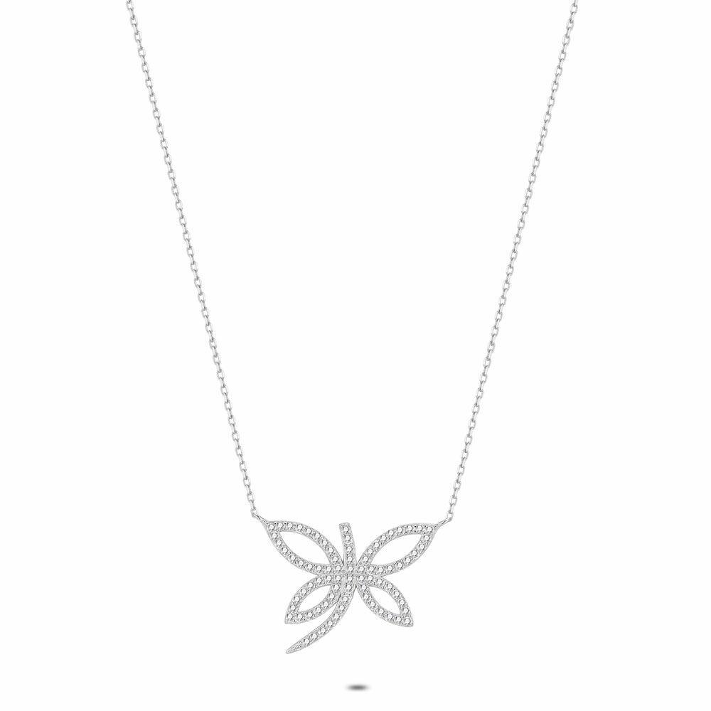 Necklaces | Silver Necklace, Butterfly, Zirconia Necklaces Necklaces