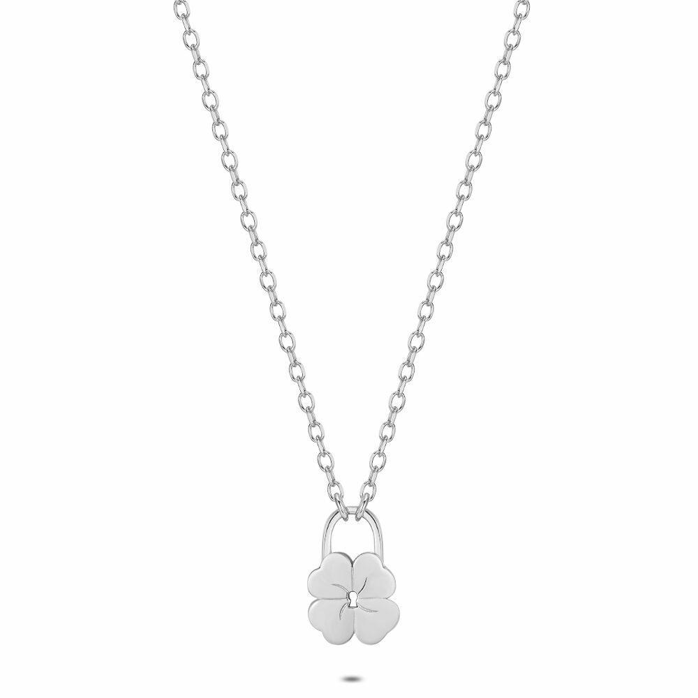 Necklaces | Silver Necklace, Clover And Lock Necklaces Necklaces