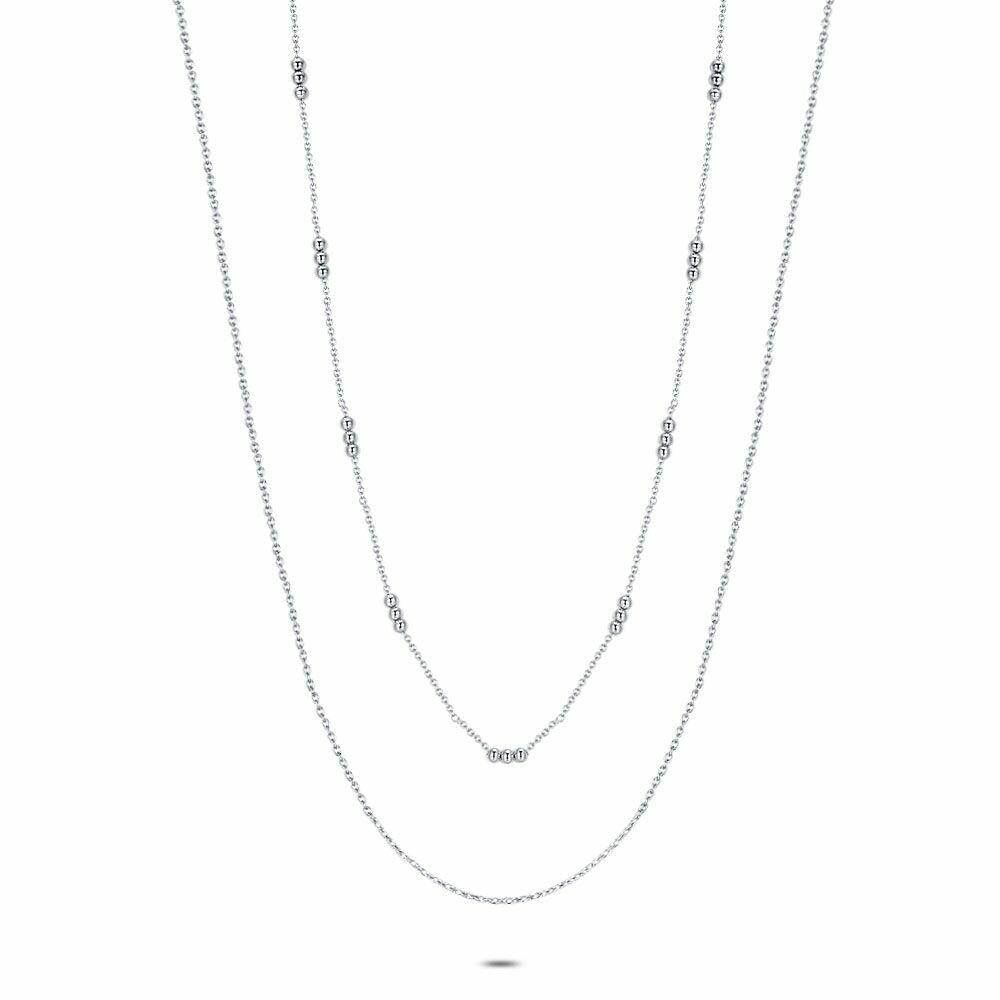 Necklaces | Silver Necklace, Double Chain Necklaces Necklaces