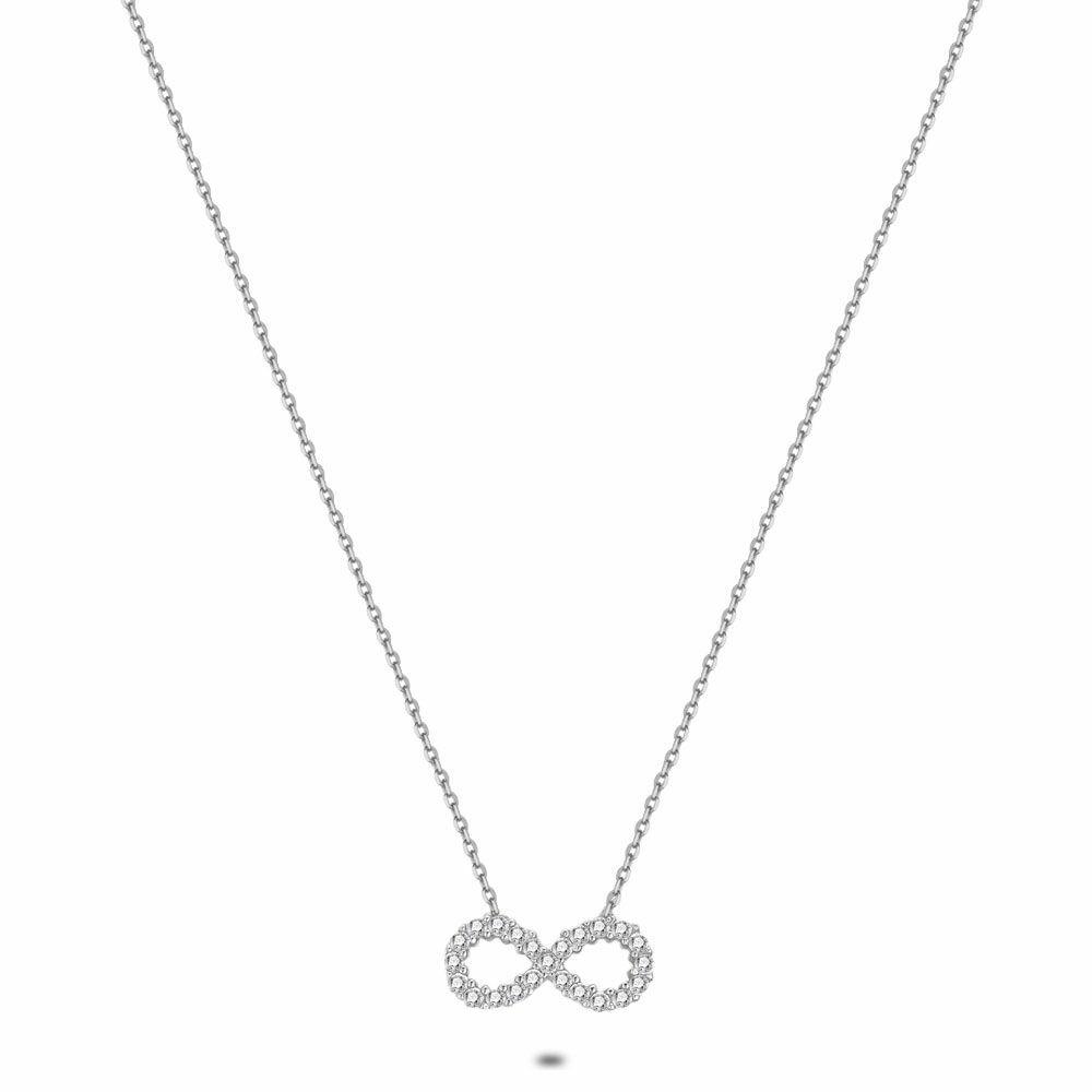 Necklaces | Silver Necklace, Infinity, Zirconia, 14 Mm Necklaces Necklaces