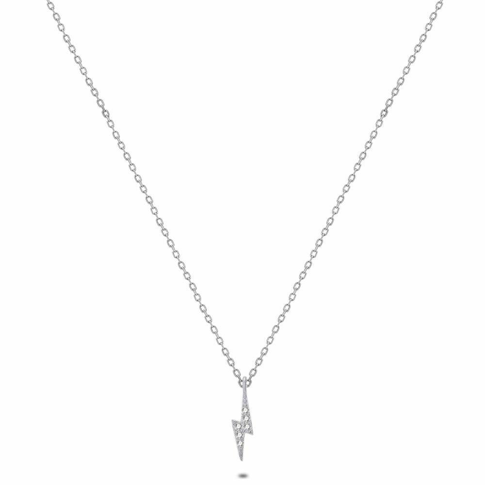 Necklaces | Silver Necklace, Lightning, Zirconia Necklaces Necklaces