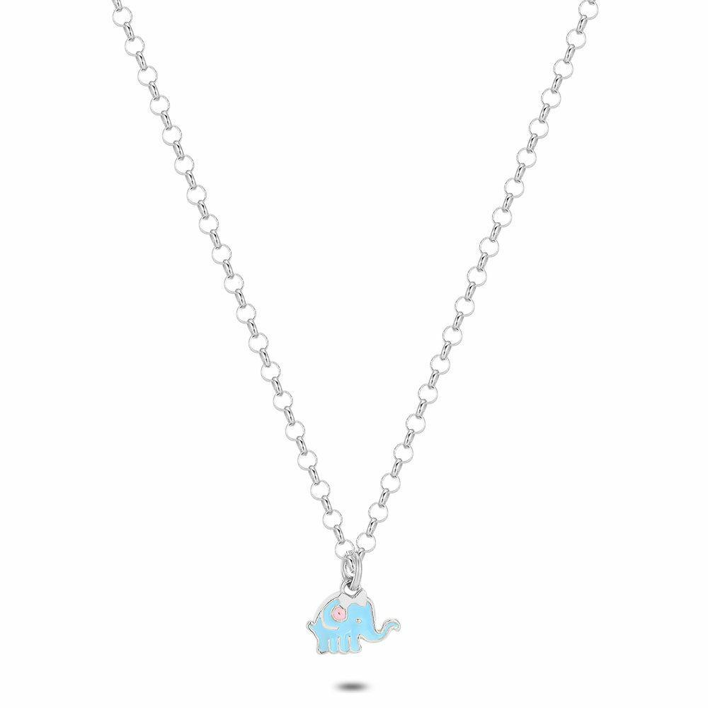 Necklaces | Silver Necklace, Necklace With Blue Elephant Kids Kids