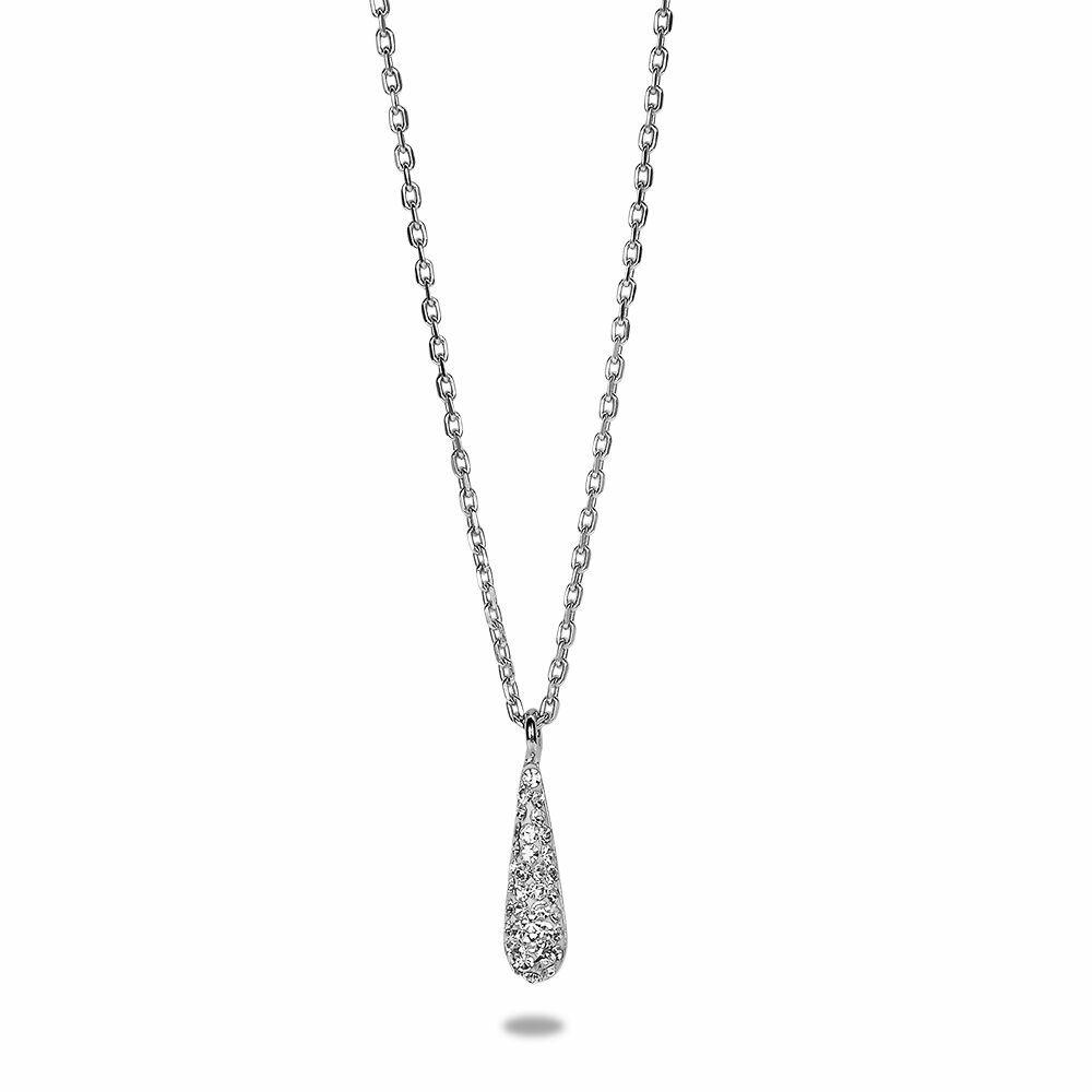 Necklaces | Silver Necklace, Small Drop, Crystals Necklaces Necklaces