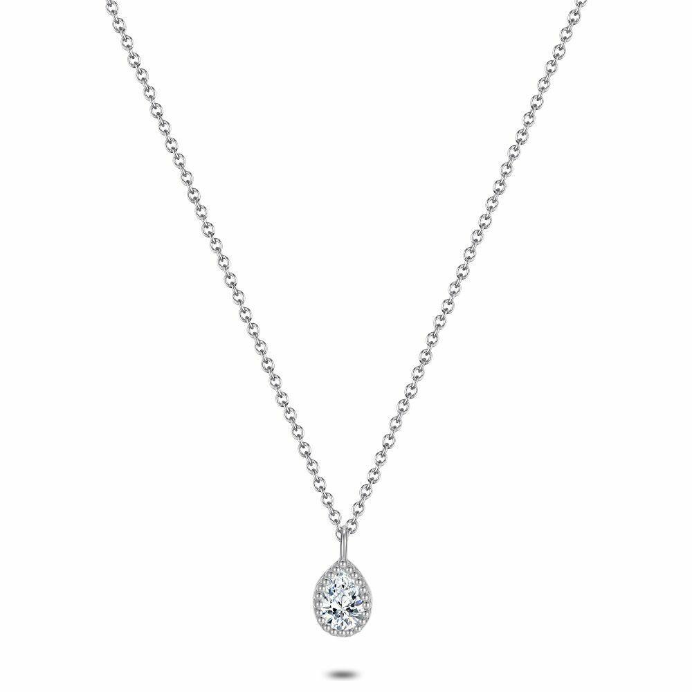 Necklaces | Silver Necklace, Teardrop, Zirconia Necklaces Necklaces